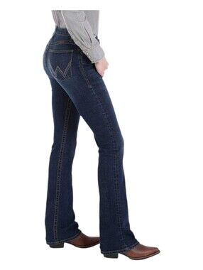 Wrangler Womens Western Cowgirl No Gap Willow Ultimate Riding Bootcut Jeans 7